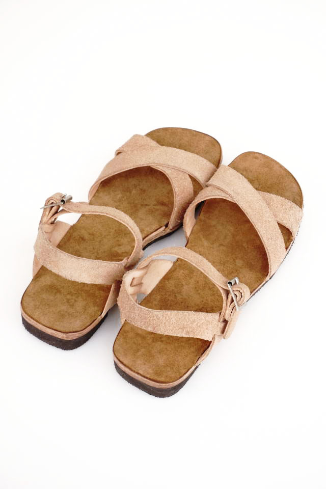 CLINCH Cross SANDAL Natural Roughout