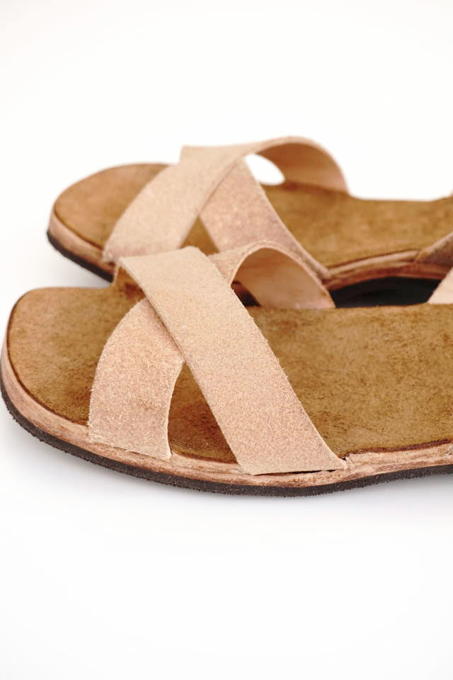 CLINCH Cross SANDAL Natural Roughout