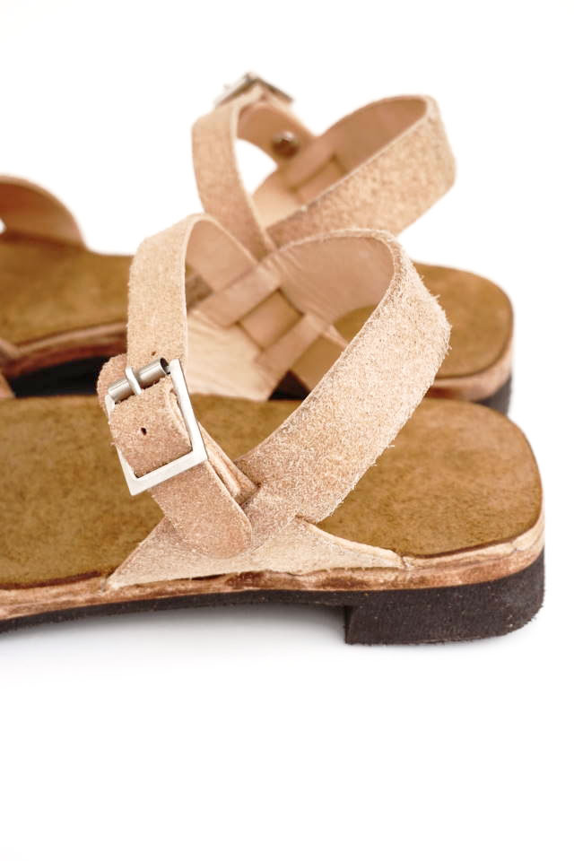 CLINCH Cross SANDAL Natural Roughout