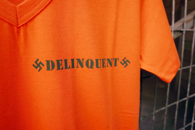 Delinquent Bros Delinquent SOLID Tee V-NECK ORANGE