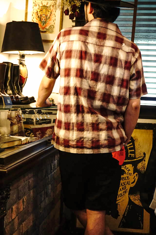 GANGSTERVILLE JAMES - S/S SHIRTS BURGUNDY