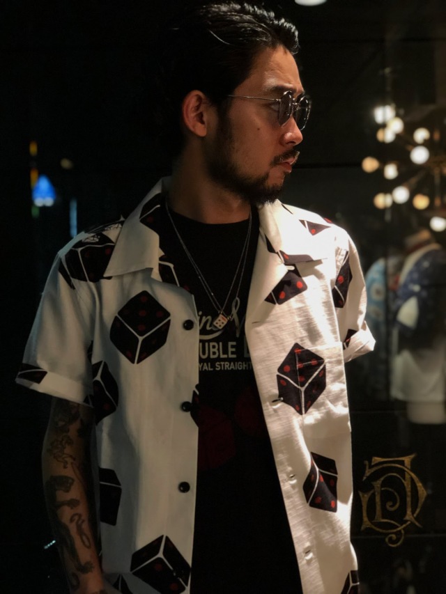 GANGSTERVILLE TUMBLING DICE - S/S SHIRTS WHITE
