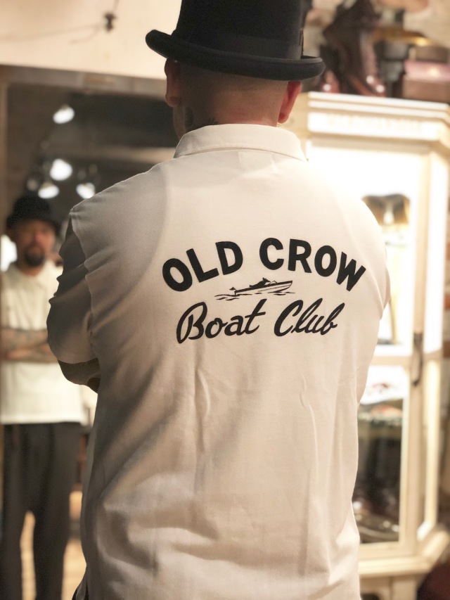 OLD CROW BOAT CLUB - S/S POLO SHIRTS WHITE