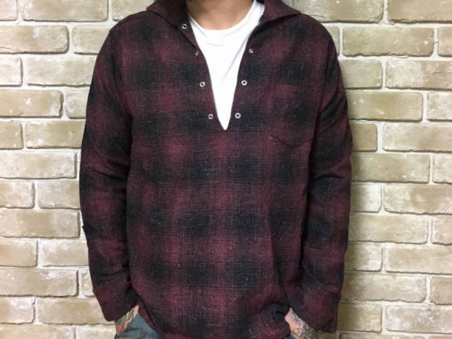 5 WHISTLE LACE - UP WOOL SHIRT RED
