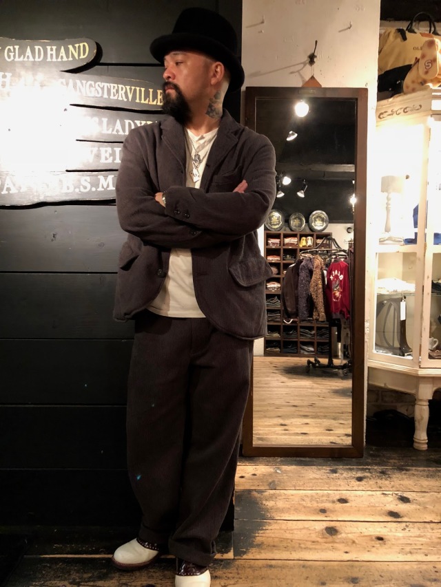 BY GLAD HAND MIGRANT - PANTS ※VINTAGE FINISH BLACK