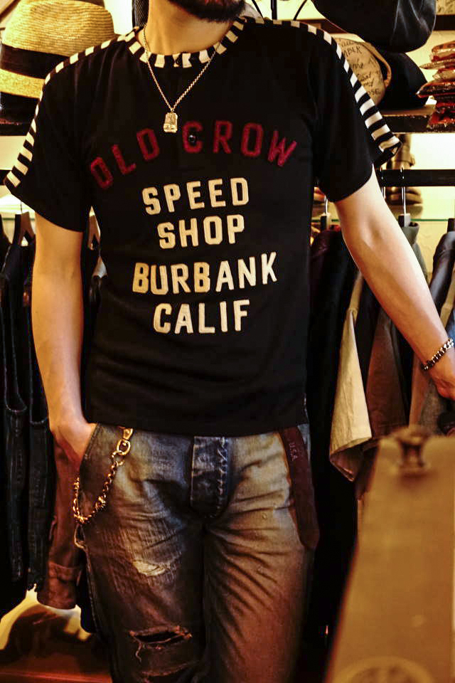 OLD CROW MOTORCYCLE - S/S T-SHIRTS BLACK