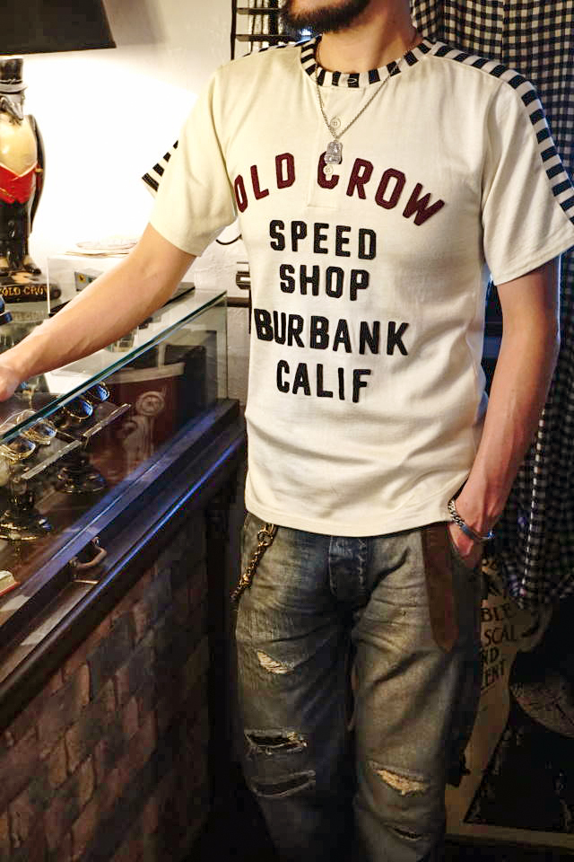 OLD CROW MOTORCYCLE - S/S T-SHIRTS IVORY