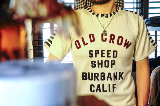 OLD CROW MOTORCYCLE - S/S T-SHIRTS IVORY