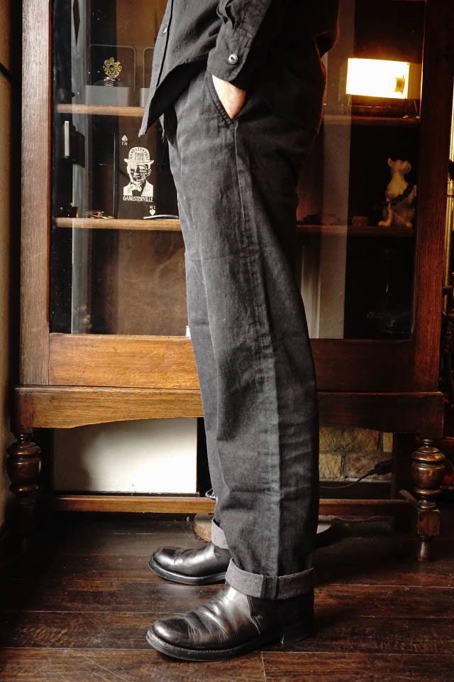 OLD CROW OLD RODDER - CHINO PANTS BLACK