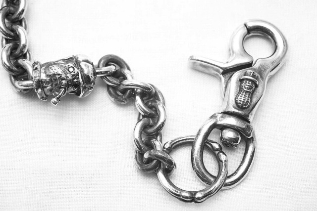 PEANUTS & Co. BULL WALLET CHAIN ALL SILVER