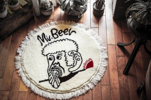 peanuts&co Mr BEER HAND MADE RUG