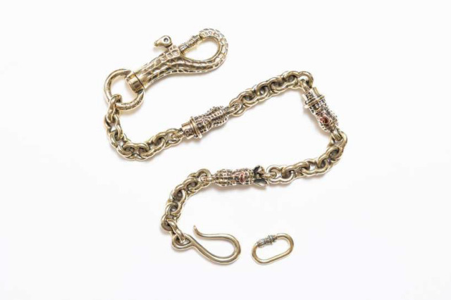 PEANUTS & Co. 3 PEANUTS WALLET CHAIN brass