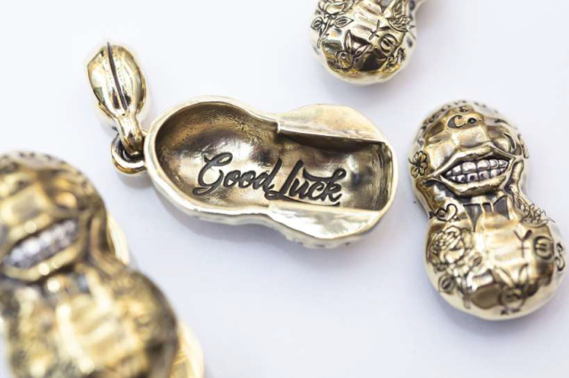 PEANUTS & Co. NORMAL TATTOO PEANUTS slidetype Lsize brass×silver