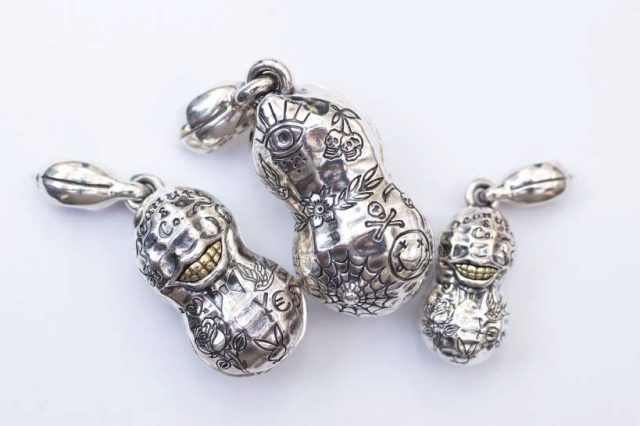 PEANUTS & Co. NORMAL TATTOO PEANUTS Ssize silver ×K10YG B.S.W.