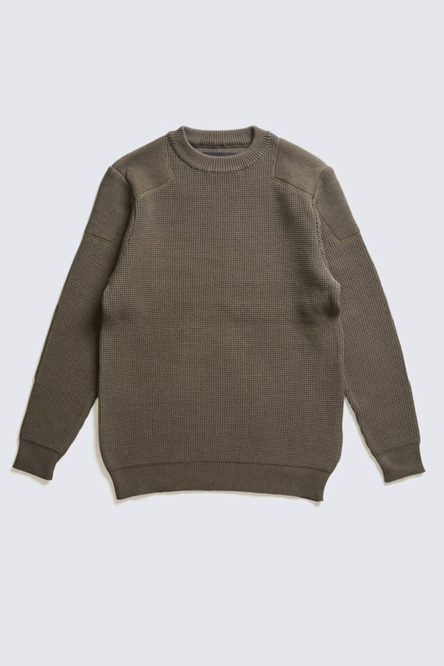 ADDICT CLOTHES JAPAN ACVM PADDED WAFFLE COTTON KNIT ARMY GREEN