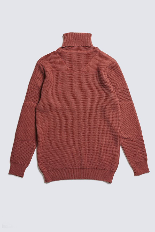 ADDICT CLOTHES JAPAN ACVM PADDED WAFFLE COTTON TURTLE KNIT FADE RED