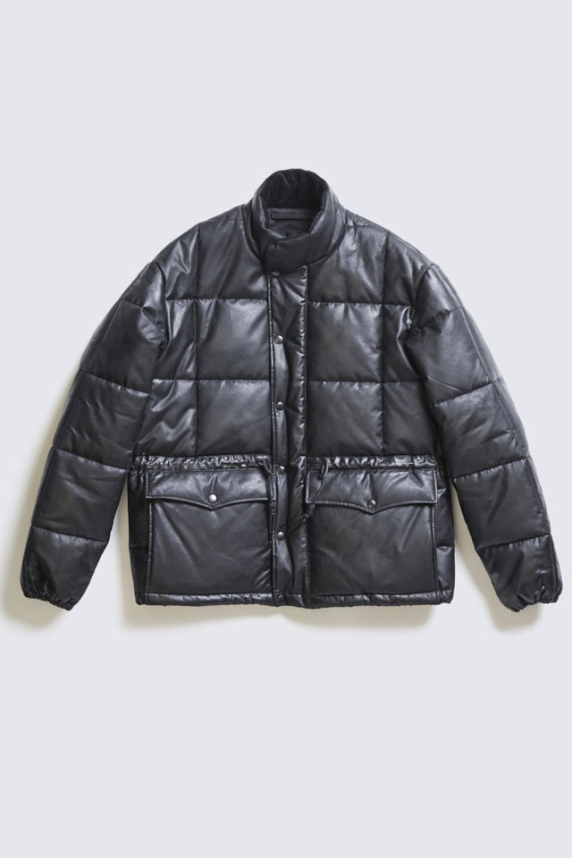 ADDICT CLOTHES JAPAN ACVM WAXED COTTON QUILTED JACKET BLACK