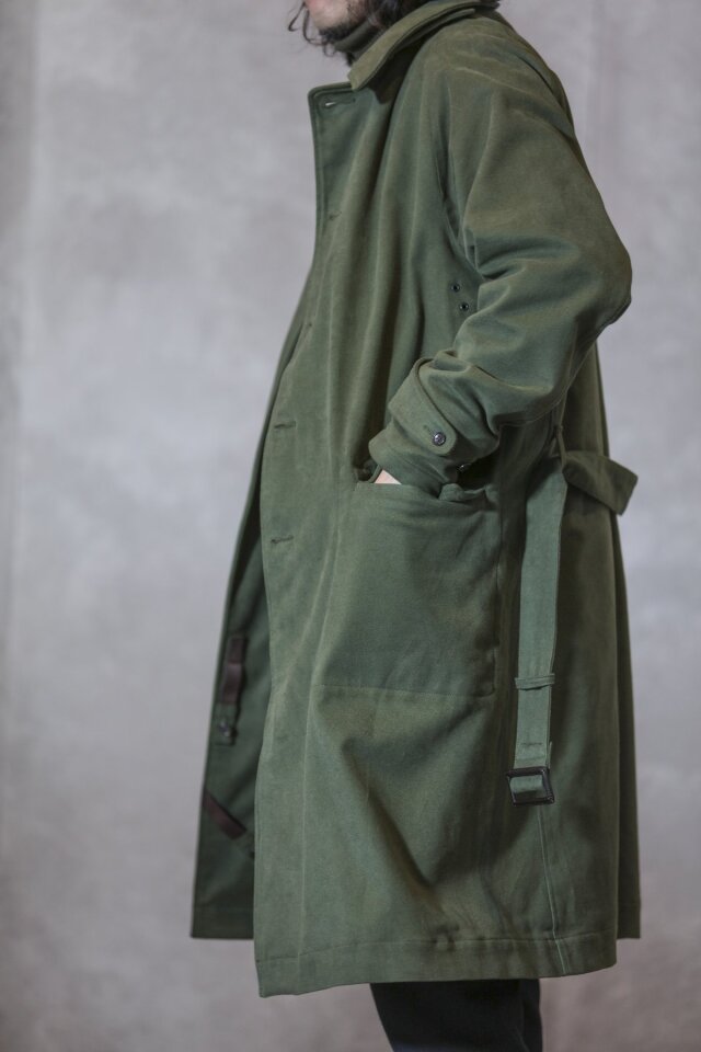 ADDICT CLOTHES JAPAN ACVM SINGLE DISPATCH COAT ARMY GREEN