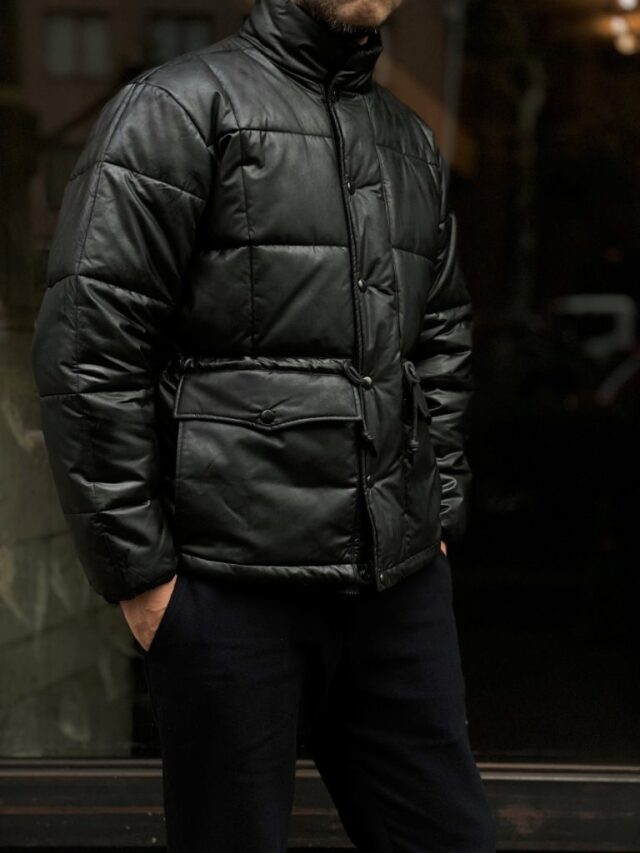 ADDICT CLOTHES JAPAN ACVM WAXED COTTON QUILTED JACKET BLACK