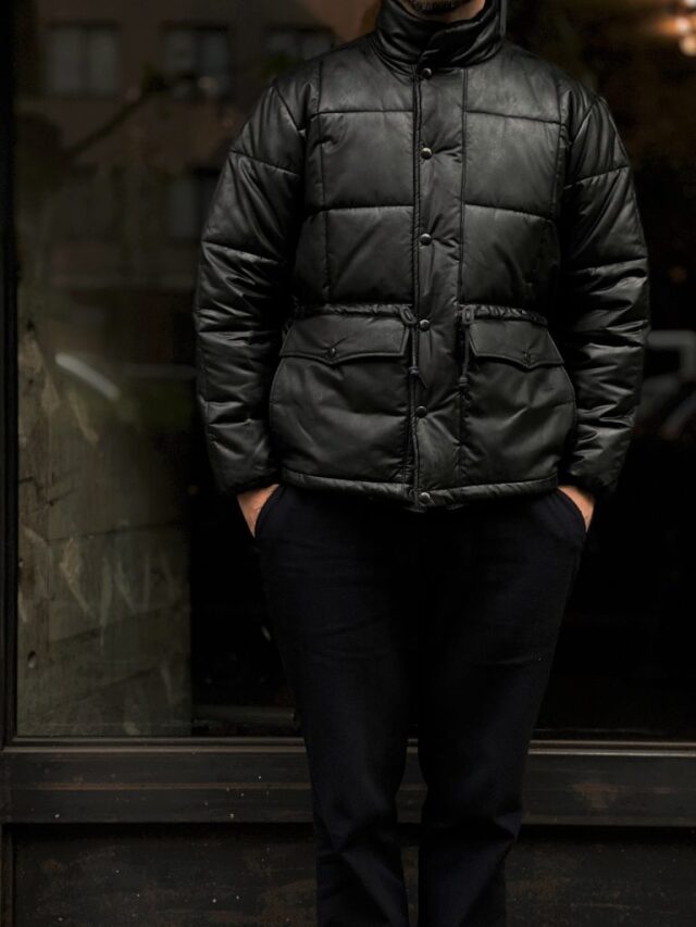 ADDICT CLOTHES JAPAN ACVM WAXED COTTON QUILTED JACKET BLACK