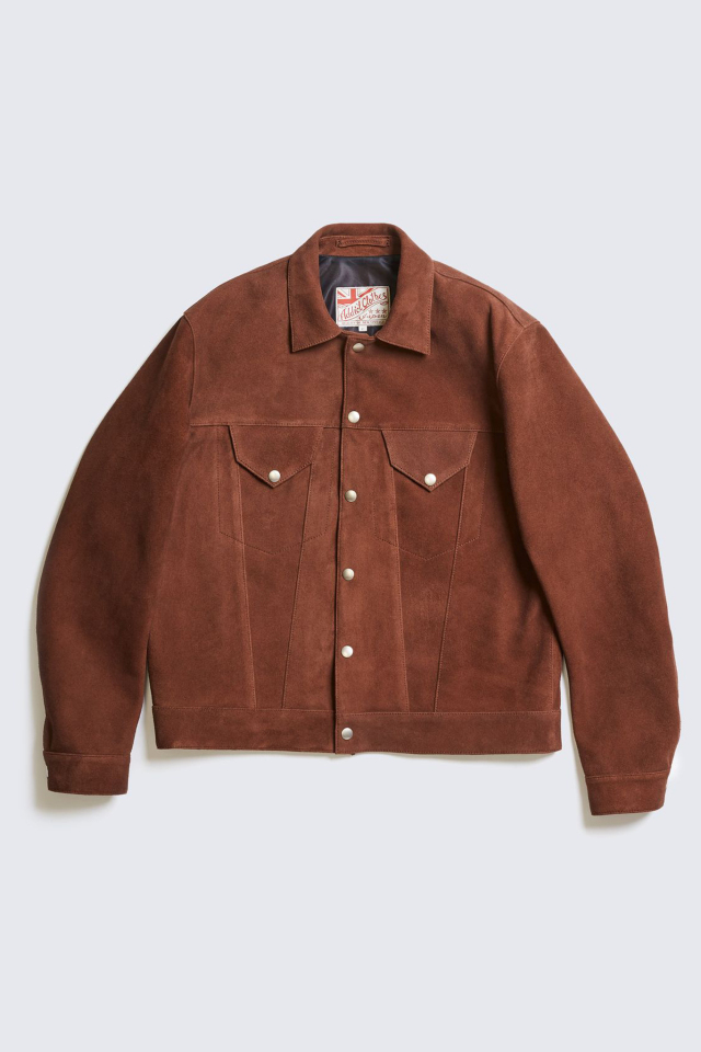 ADDICT CLOTHES JAPAN AD-08 GRANADA JACKET (DEER SUEDE) BROWN