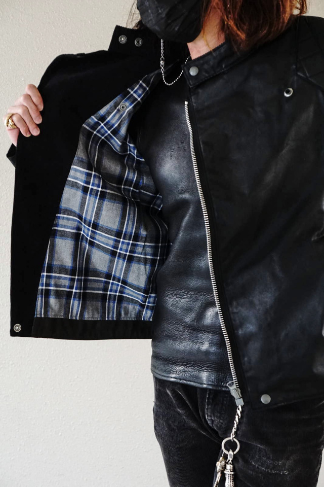 ADDICT CLOTHES JAPAN ACVM ACV-WX01 WAXED COTTON RESISTANCE JACKET BLACK
