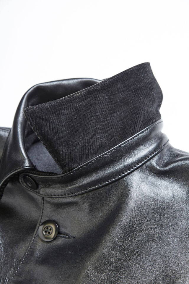 ADDICT CLOTHES JAPAN ACVM ACV-LJK02 HORSEHIDE CAR COAT BLAC