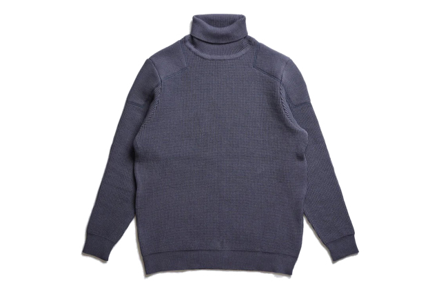 ADDICT CLOTHES JAPAN ACVM PADDED WAFFLE COTTON TURTLE KNIT DARK_GREY