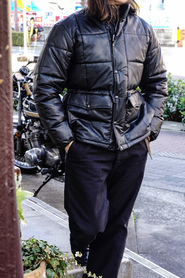 ADDICT CLOTHES JAPAN ACVM WAXED COTTON QUILTED JACKET BLACK