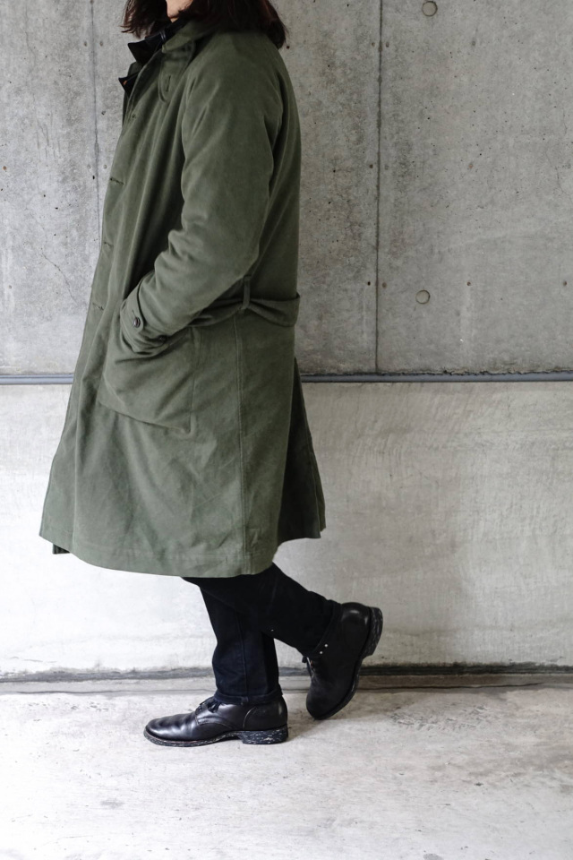 ADDICT CLOTHES JAPAN ACVM SINGLE DISPATCH COAT ARMY GREEN
