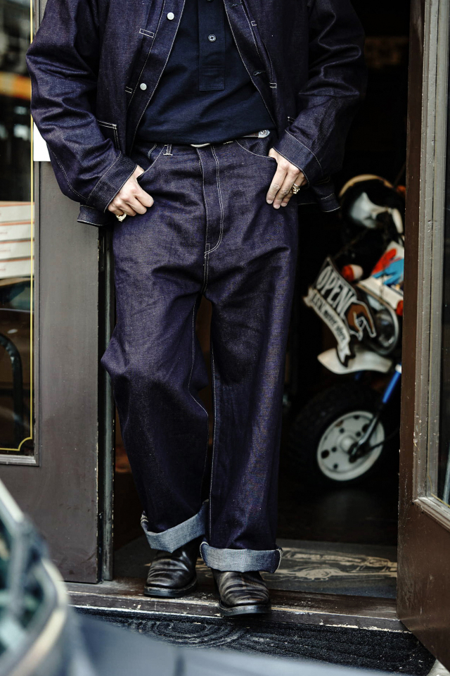BSC Uniform - Linen Blended Denim Waist Overall -