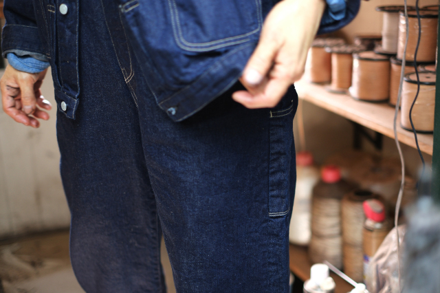 BSC Uniform - Linen Blended Denim Waist Overall -