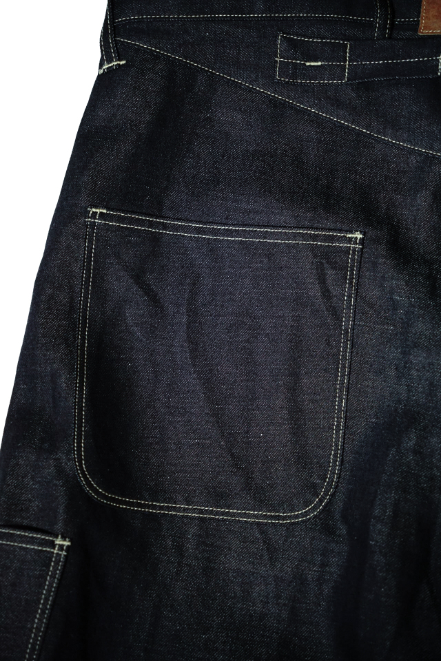 BSC Uniform - Linen Blended Denim Waist Overall -