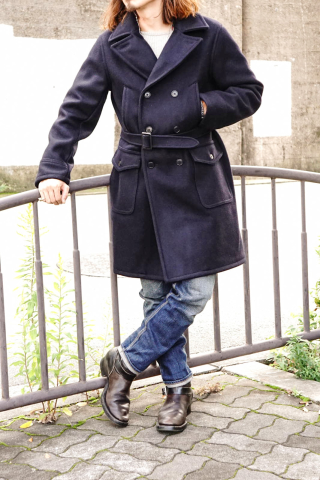 BY GLAD HAND GLADDEN - COAT ※LONG NAVY B.S.W. market place