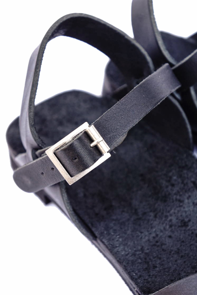 CLINCH Cross SANDAL Black Smooth