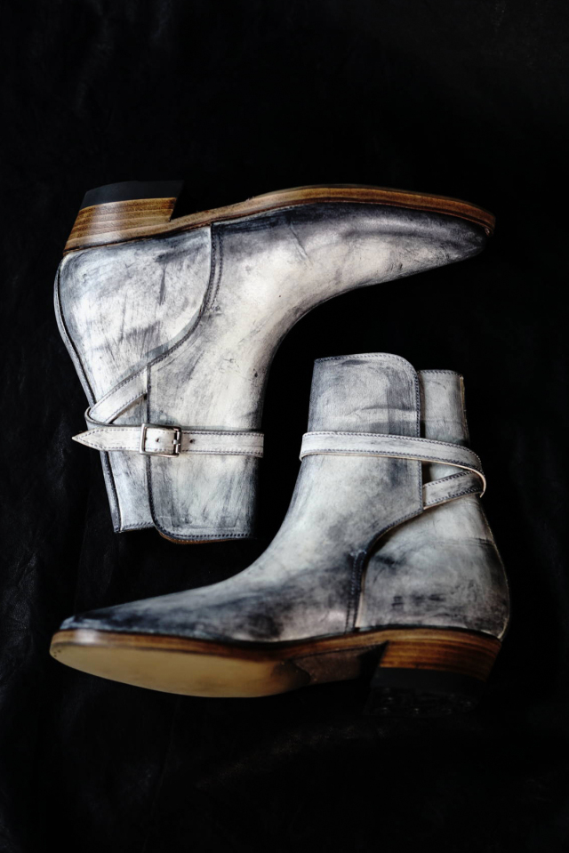 CLINCH Jodhpur boots - White Horsebutt 【Dirty Finish CLINCH Jodhpur boots - White Horsebutt 【Dirty Finish