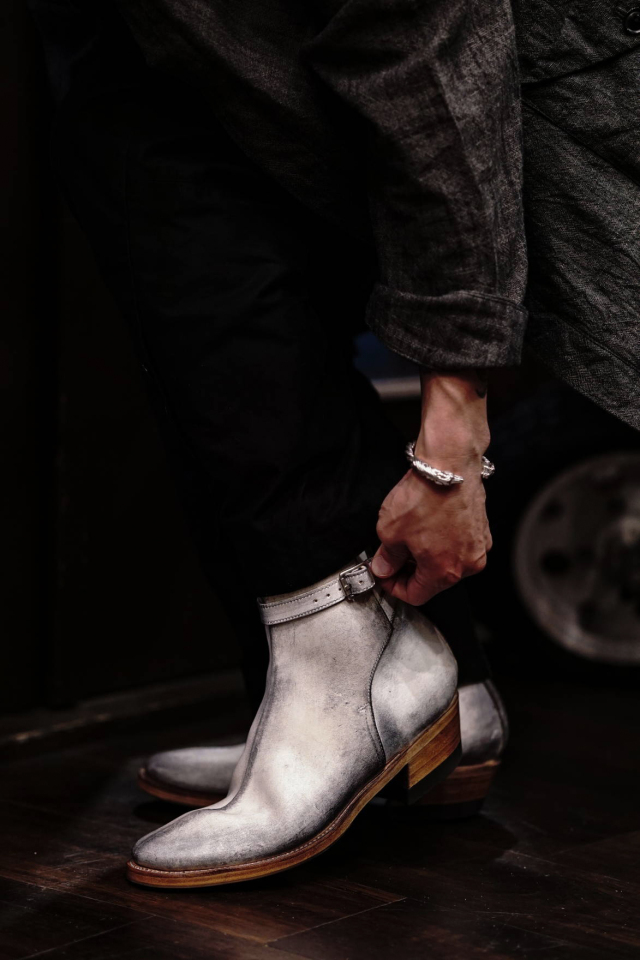 CLINCH Jodhpur boots - White Horsebutt 【Dirty Finish CLINCH Jodhpur boots - White Horsebutt 【Dirty Finish