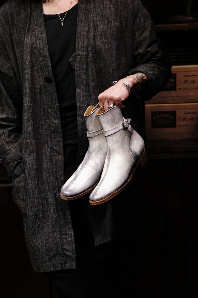 CLINCH Jodhpur boots - White Horsebutt 【Dirty Finish