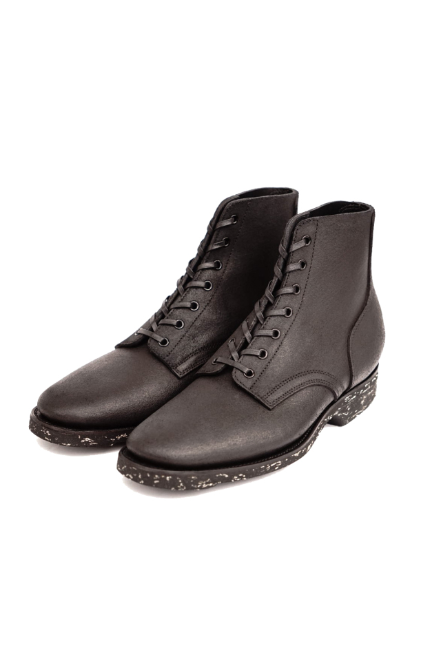 CLINCH クリンチ｜YEAGER BOOTS GUSTAVE COWHIDE イェーガーブーツ ギュスターヴ カウハイド【BLACK  ROUGHOUT】-ARCADIA Co.