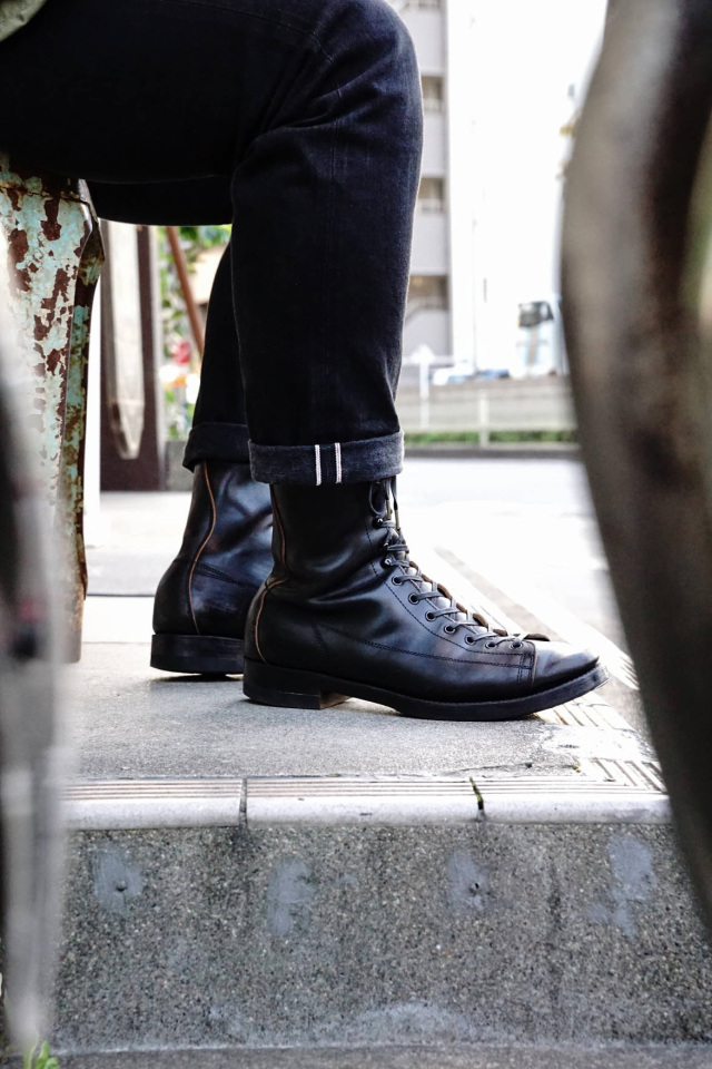 CLINCH Gary Boots Horsebutt Black B.S.W. market place CLINCH Gary Boots Horsebutt Black B.S.W. market place