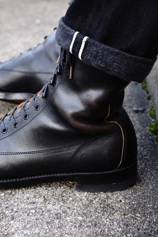 CLINCH Gary Boots Horsebutt Black B.S.W. market place CLINCH Gary Boots Horsebutt Black B.S.W. market place
