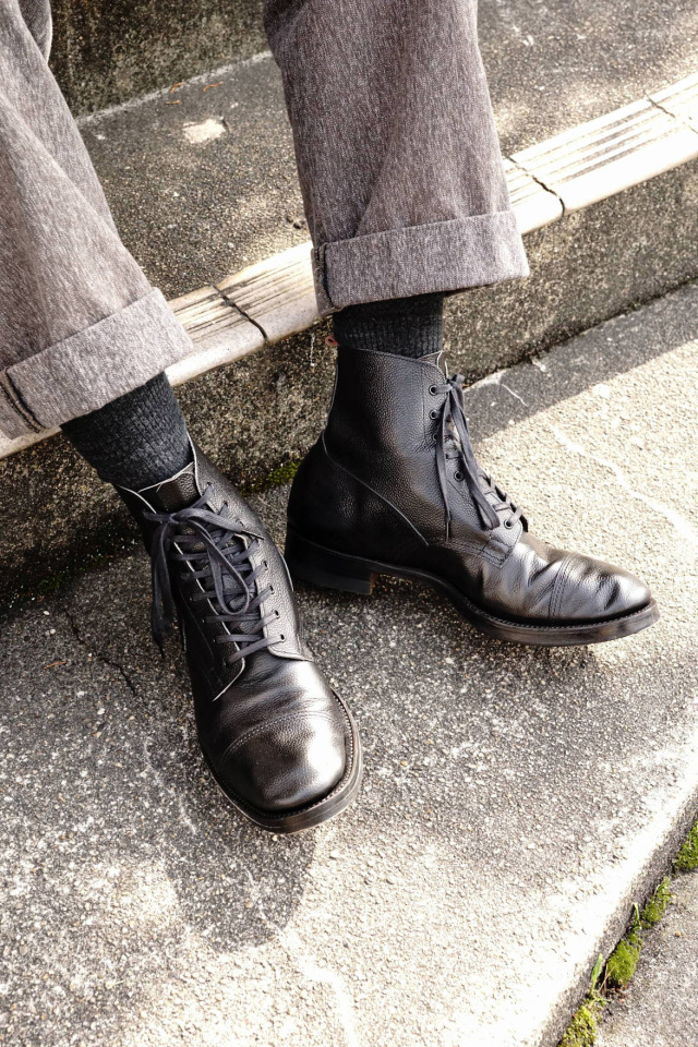 CLINCH Graham Boots Black Embos ※B.S.W. Special Order