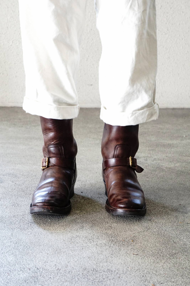 CLINCH Engineer boots Horsebutt overdye BROWN