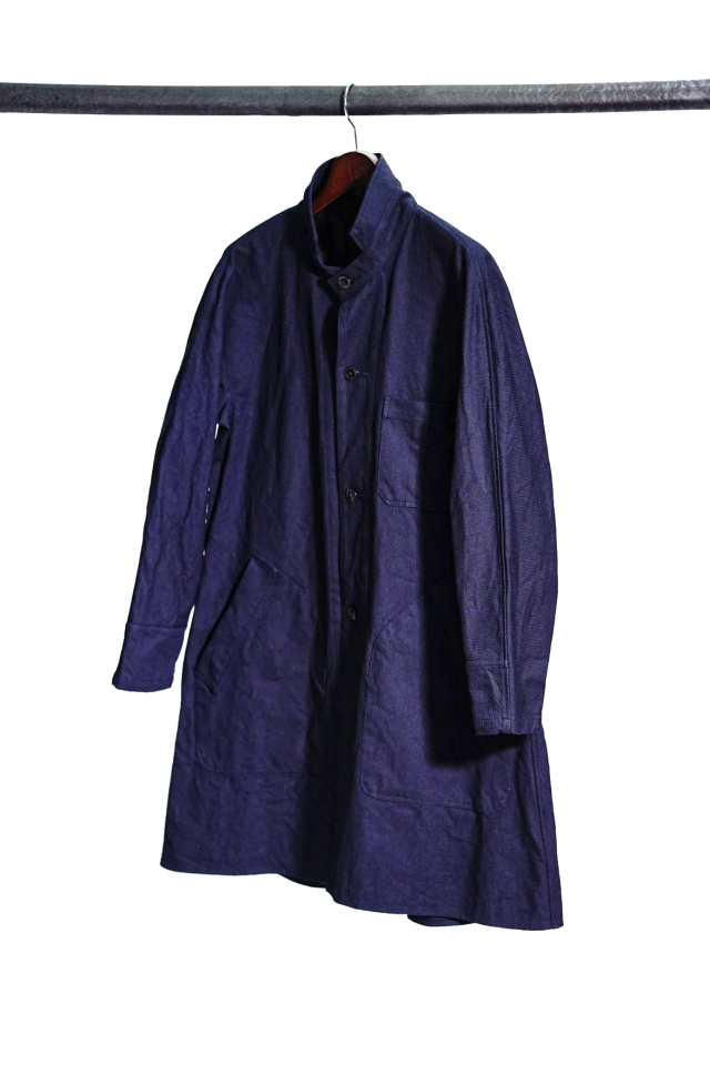 Django Atour french farmers indigo coat