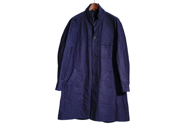 Django Atour french farmers indigo coat