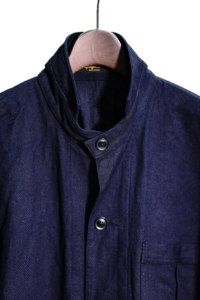 Django Atour french farmers indigo coat