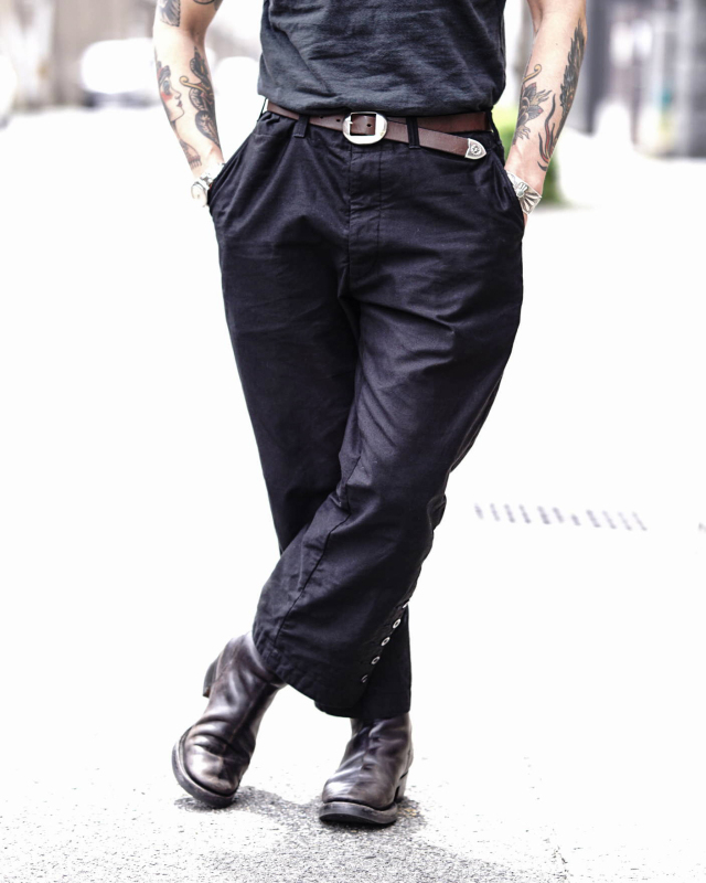 Django Atour victorians farmer moleskin pants / black