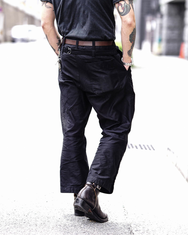 Django Atour victorians farmer moleskin pants / black