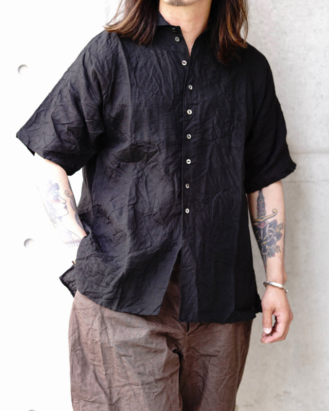 Django Atour frenchvictorians belgium-linen halfsleeve / belgium black