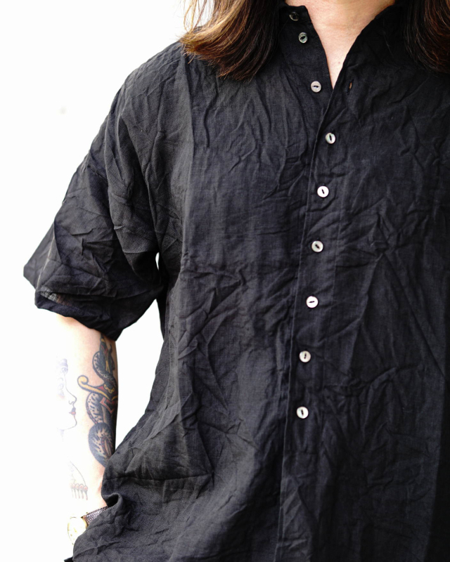 Django Atour frenchvictorians belgium-linen halfsleeve / belgium black